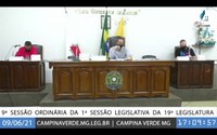 9ª SESSÃO ORDINÁRIA DA 1ª SESSÃO LEGISLATIVA DA 19ª LEGISLATURA