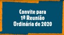 Convite para a 1ª Reunião Ordinária do 4º Período Legislativo da 18ª Legislatura.